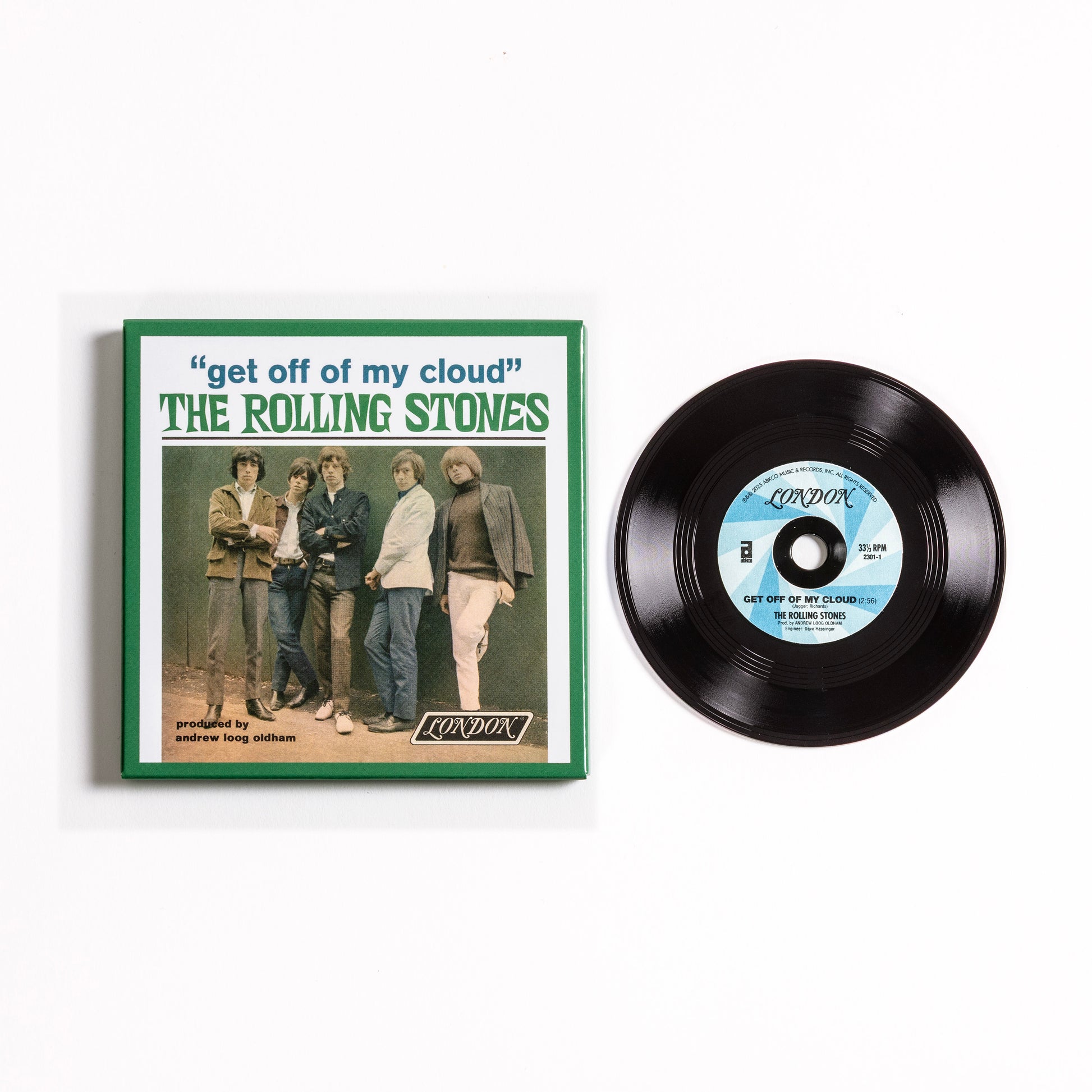 product mockup for The Rolling Stones - Get Off My Cloud [3" Single] [RSD 2026]