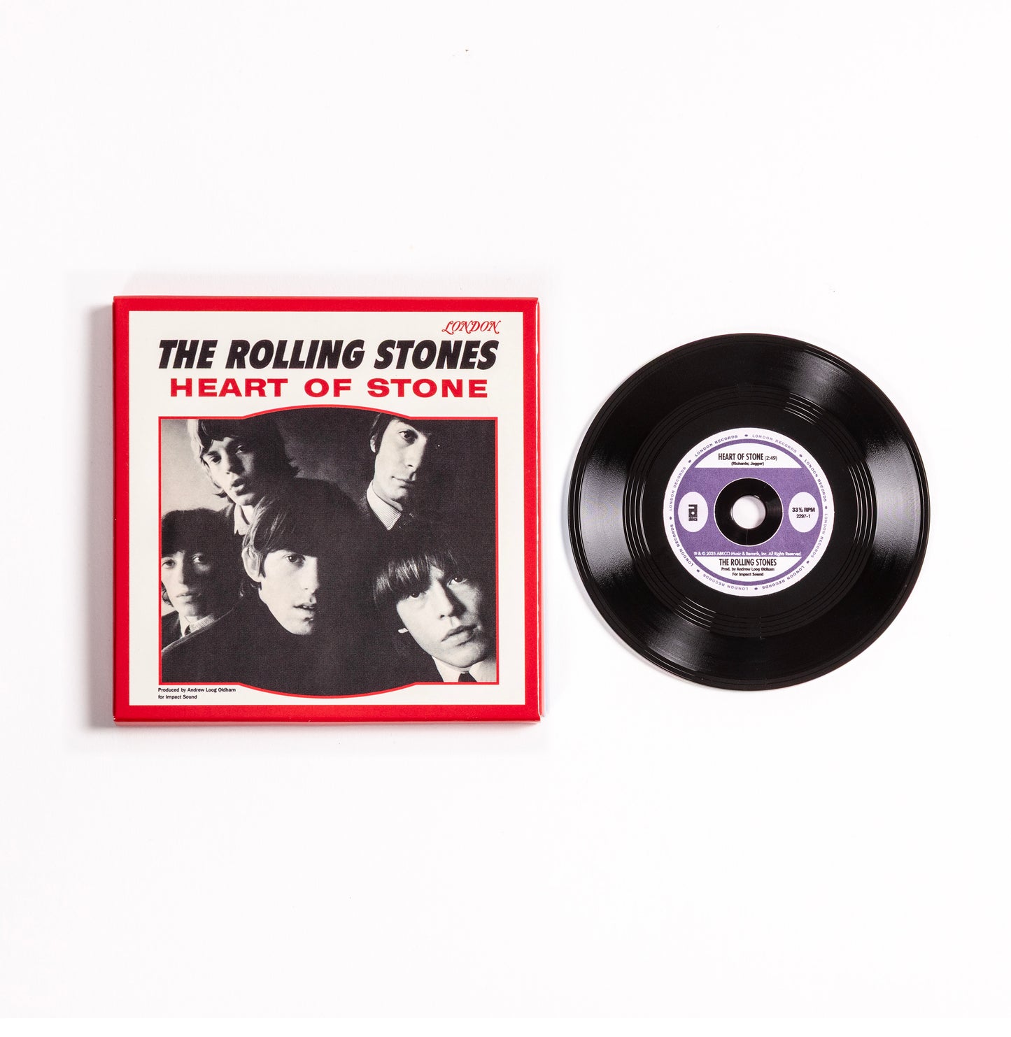 product mockup for The Rolling Stones - Heart of Stone [3" Single] [RSD 2026]