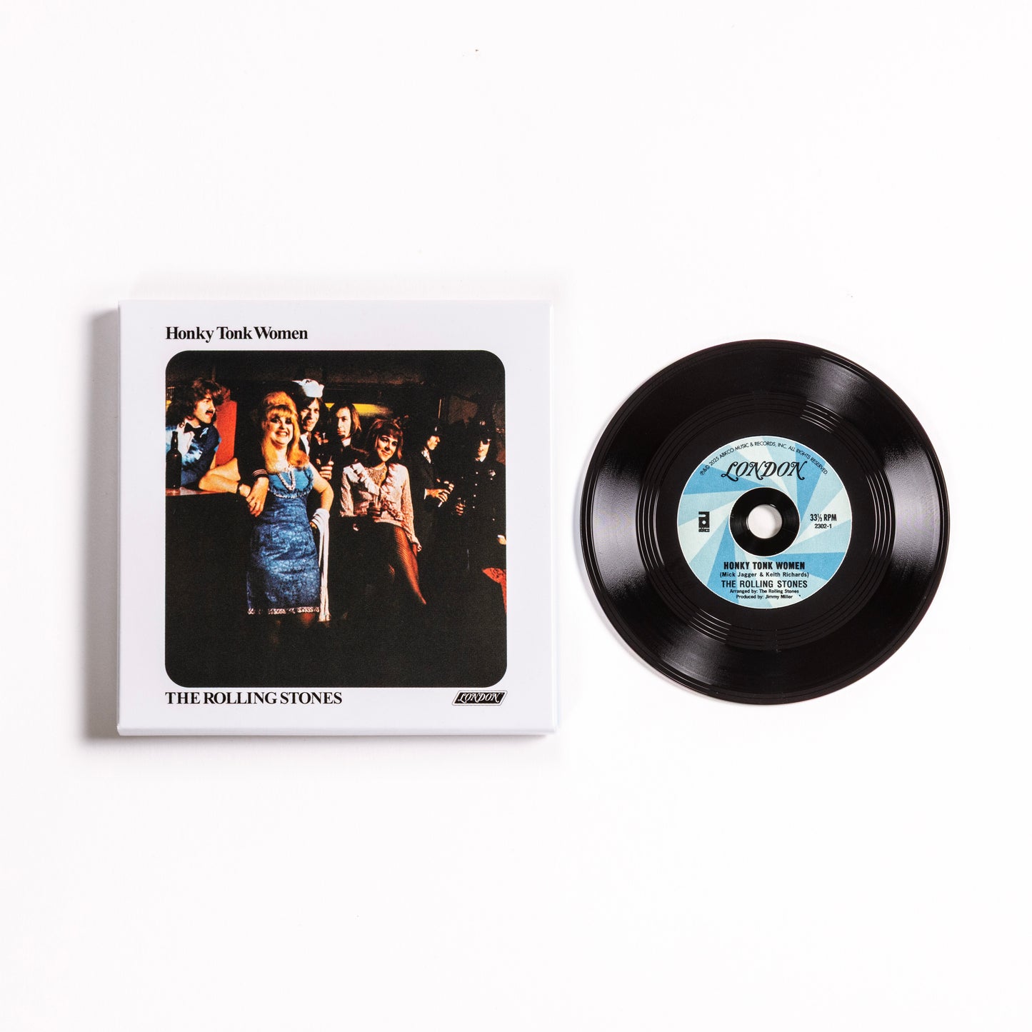 product mockup of The Rolling Stones - Honky Tonk Women [3" Single] [RSD 2026]