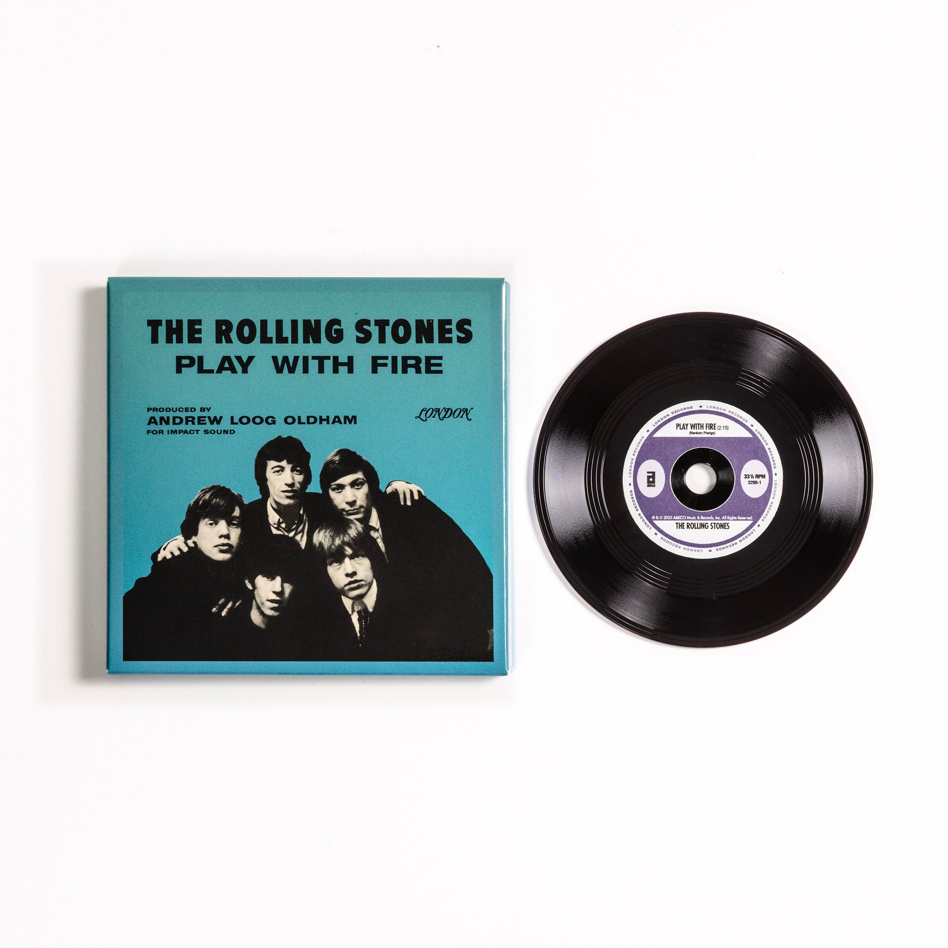 product mockup for The Rolling Stones - Play With Fire [3" Single] [RSD 2026]