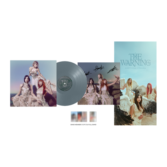 product mockup for The Warning - Everything’s Falling [Deep Ocean LP] [Signed Insert/Alt Cover]