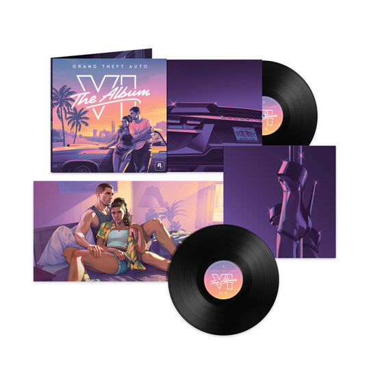 product mockup for Various Artists - Grand Theft Auto VI: The Album [2LP w/ Poster]