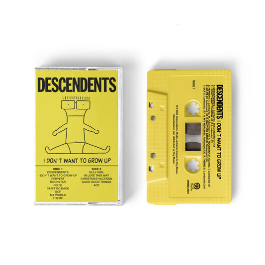product mockup of Descendents - I Don't Want To Grow Up cassette