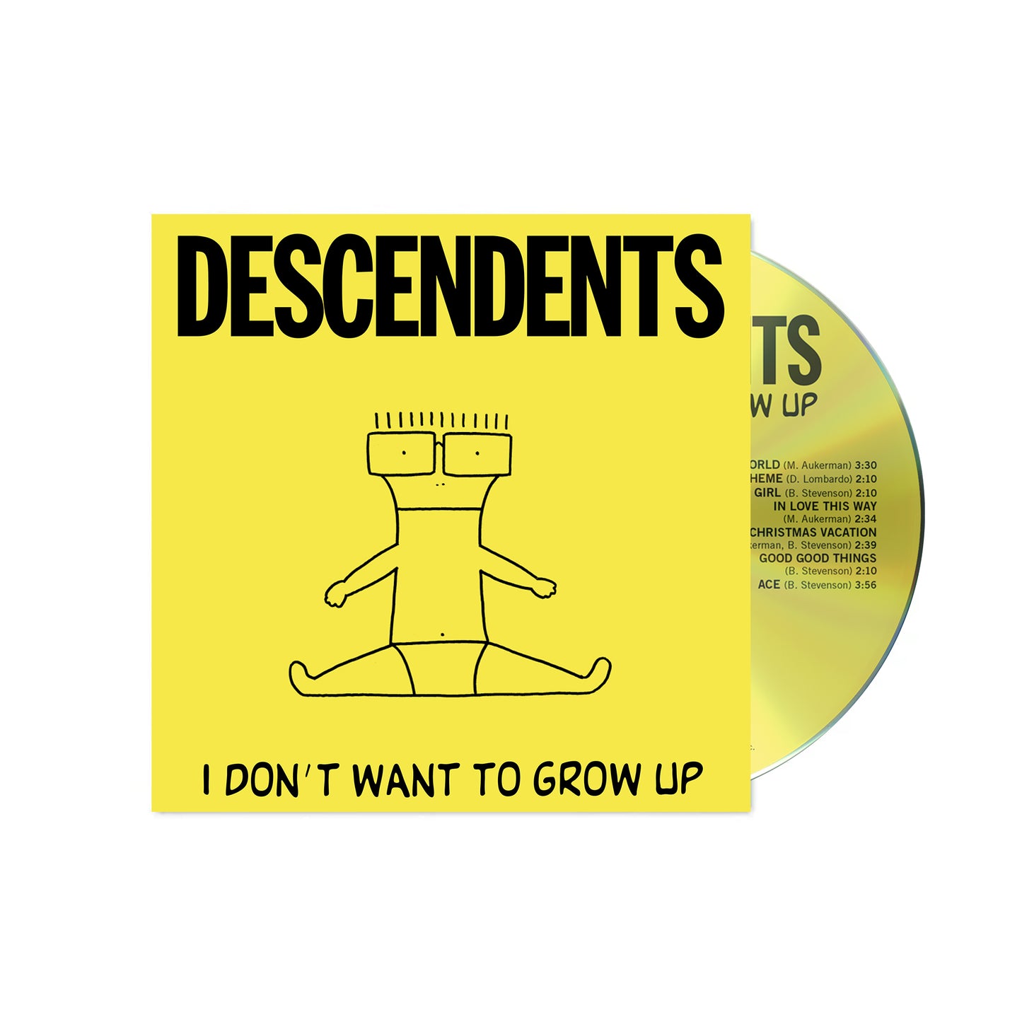 Product mockup for Descendents - I Don't Want To Grow Up CD