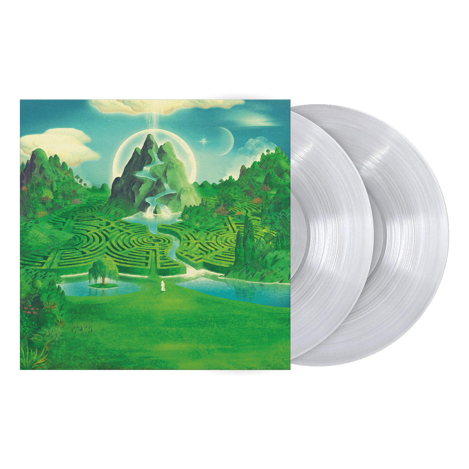 product mockup for horsegiirL - Nature Is Healing [Crystal Clear 2LP]