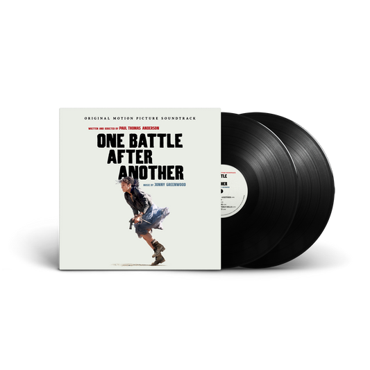 Product mockup for Jonny Greenwood - One Battle After Another Soundtrack on Vinyl 2LP