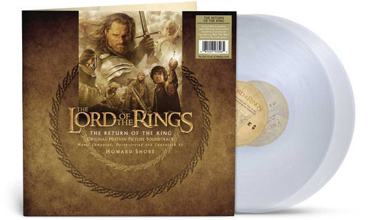 product mockup of lord of the rings return of the king indie clear 2LP