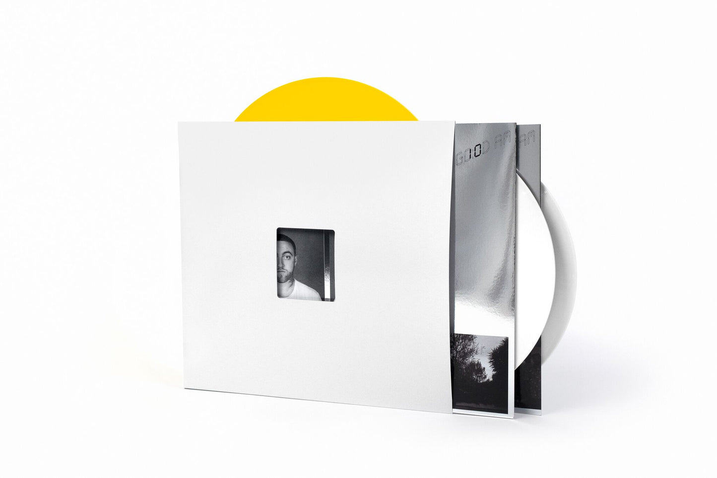 product mockup for Mac Miller - Good AM 10 year anniversary 3LP