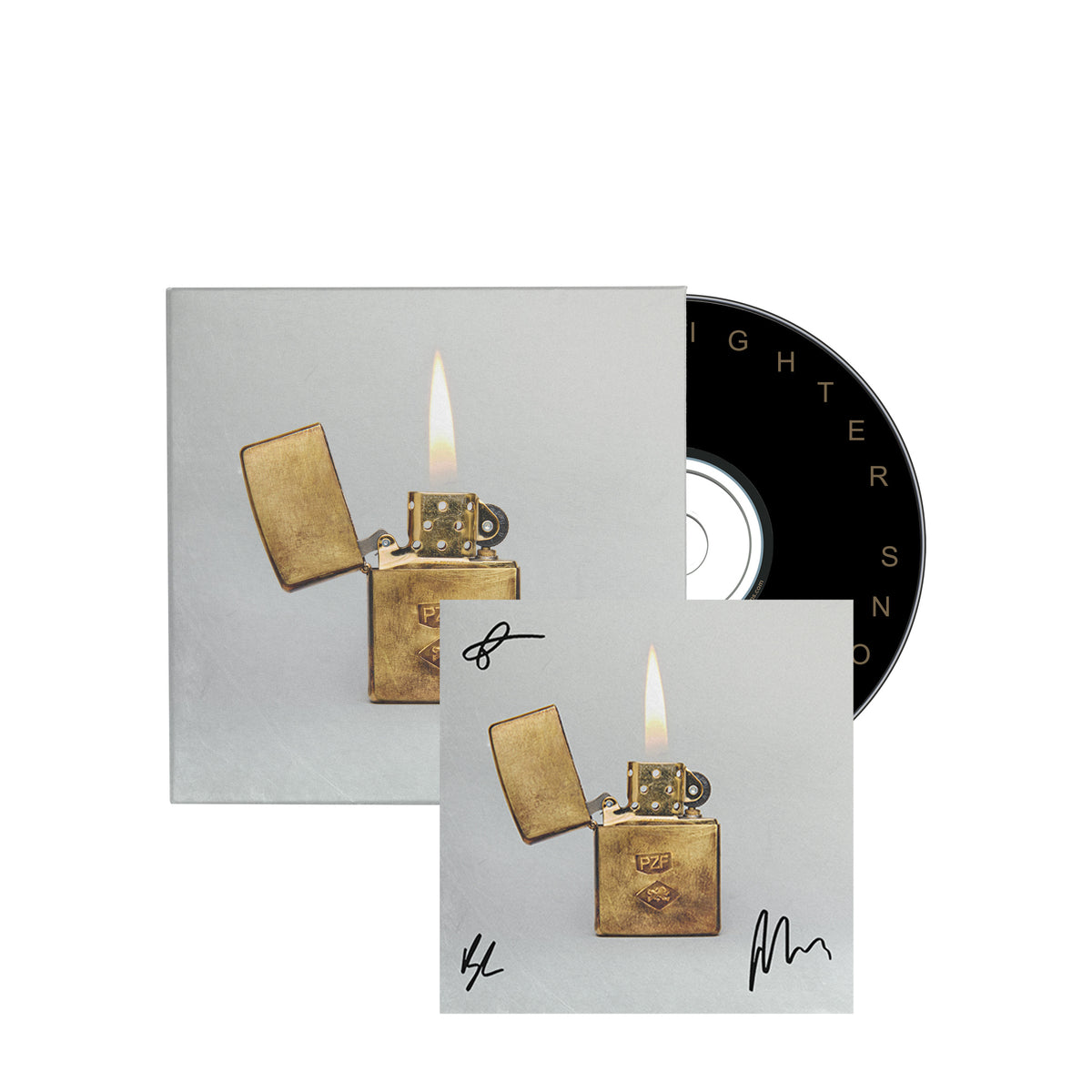 product mockup of Mumford & Sons - Prizefighter indie exclusive signed CD