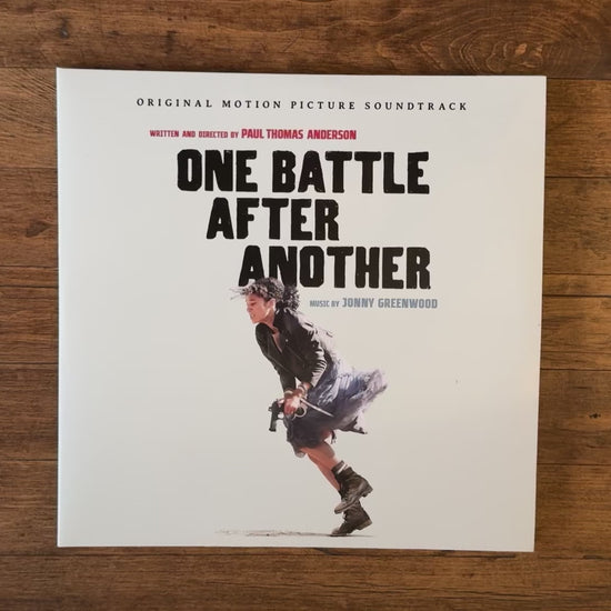 unboxing video of one battle after another 2LP showing off the gatefold, discs, and etching