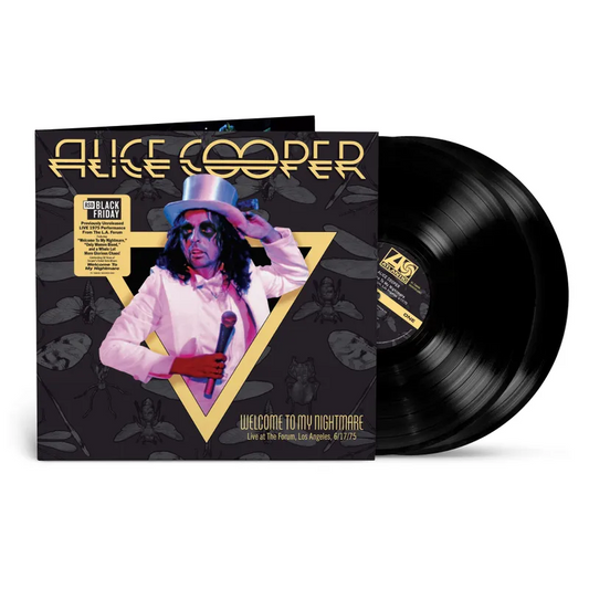 product mockup for Alice Cooper - Welcome To My Nightmare Live From the Forum 6/17/75