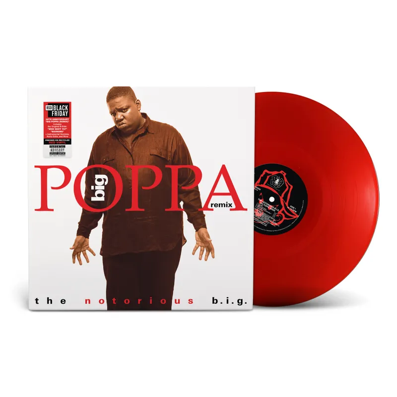 product mockup of The Notorious B.I.G. - Big Poppa Remix [12" Single] [RSD Black Friday 2025]