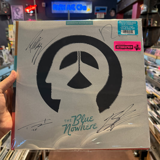 Signed vinyl copy of Between The Buried And Me - The Blue Nowhere Transparent Blue / Orange 2LP