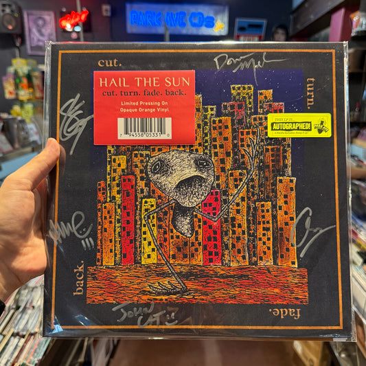 Signed vinyl copy of Hail The Sun - cut. turn. fade. back. 