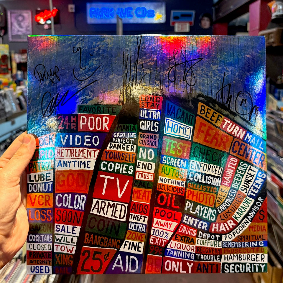 signed copy of radiohead - hail to the thief
