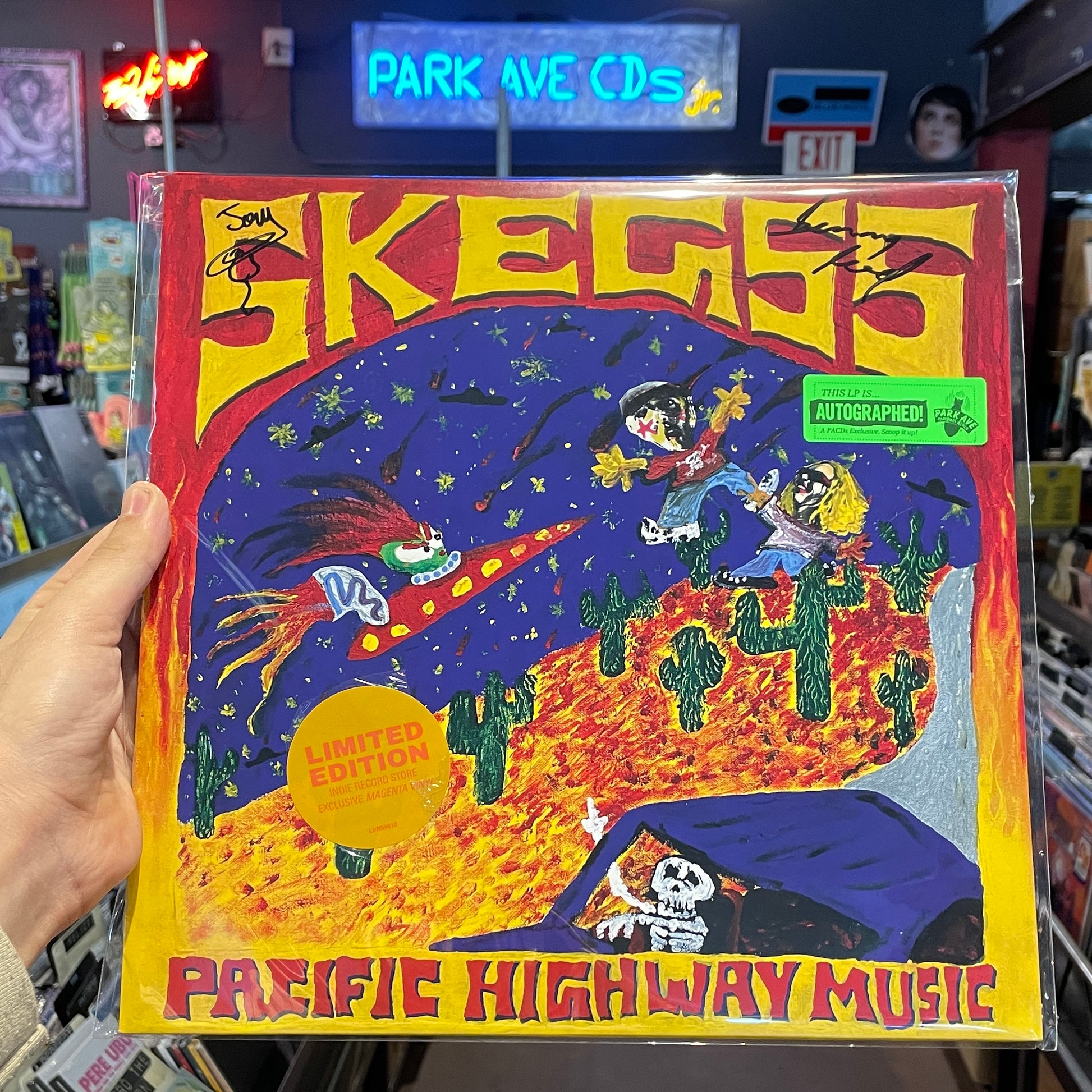 signed vinyl copy of Skegss - Pacific Highway Music 