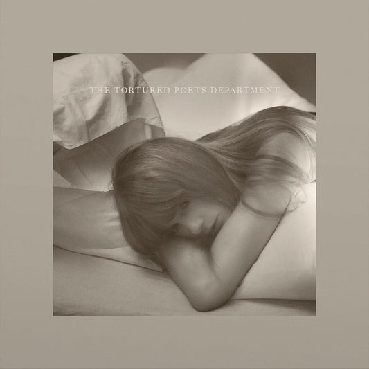 cover art for taylor swift - the tortured poets department parchment beige